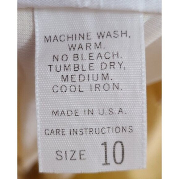 Vtg 70s Jantzen Women's Skort Hidden Shorts Skirt Modest Retro MCM Yellow Sz 10 - Picture 10 of 12